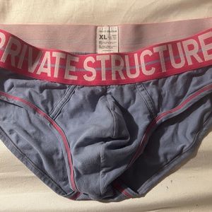 Private Structure Briefs, Grey, XL